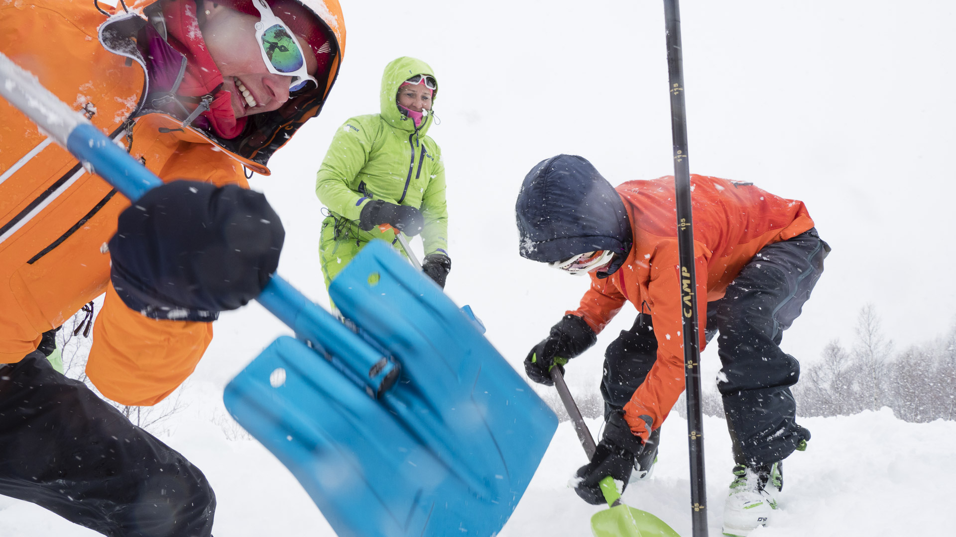 Avalanche course in the Lofoten mountains