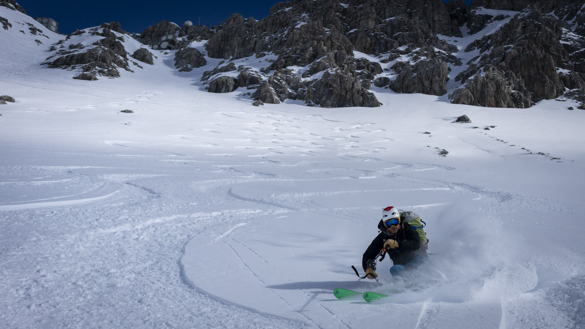 Ski touring in the Alps