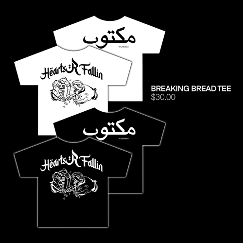 HeartsRFallin - Last Supper - Breaking Bread tee mockups by: Eric Carchidi (CIRE Victor)