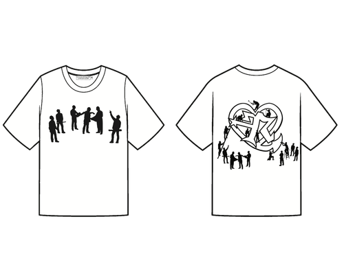 HeartsrHeartRFallin - KRASH Tour - Under Construction (U/C) tee design by: Eric Carchidi (CIRE Victor)