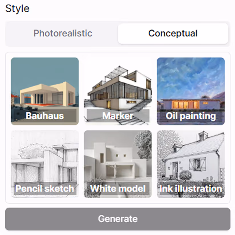 MyArchitectAI app interface