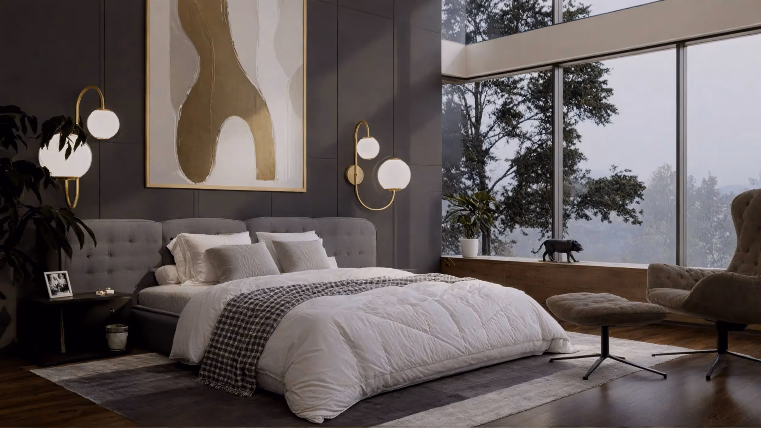architectural rendering of a modern residential home