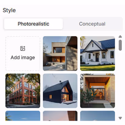 AI style transfer feature