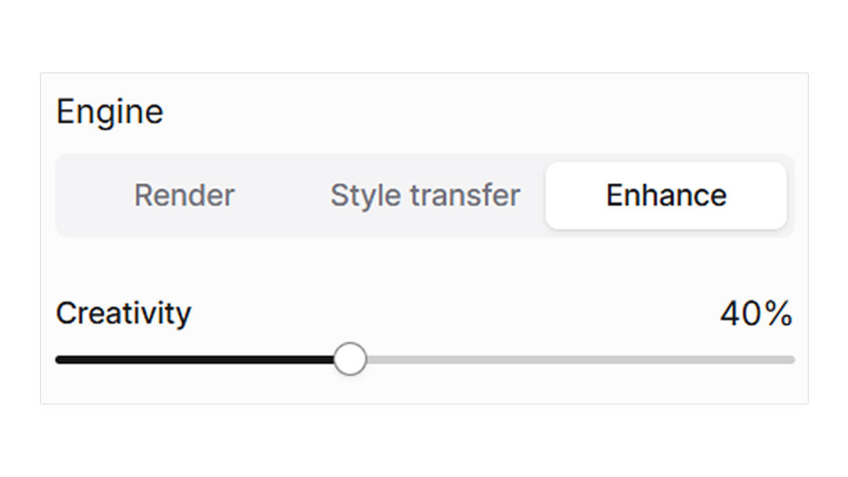AI style transfer feature