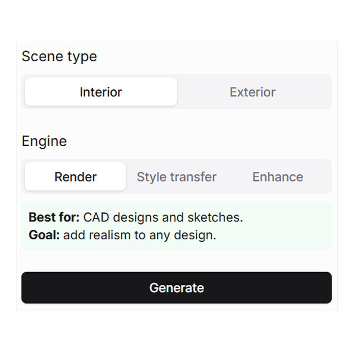 MyArchitectAI app interface