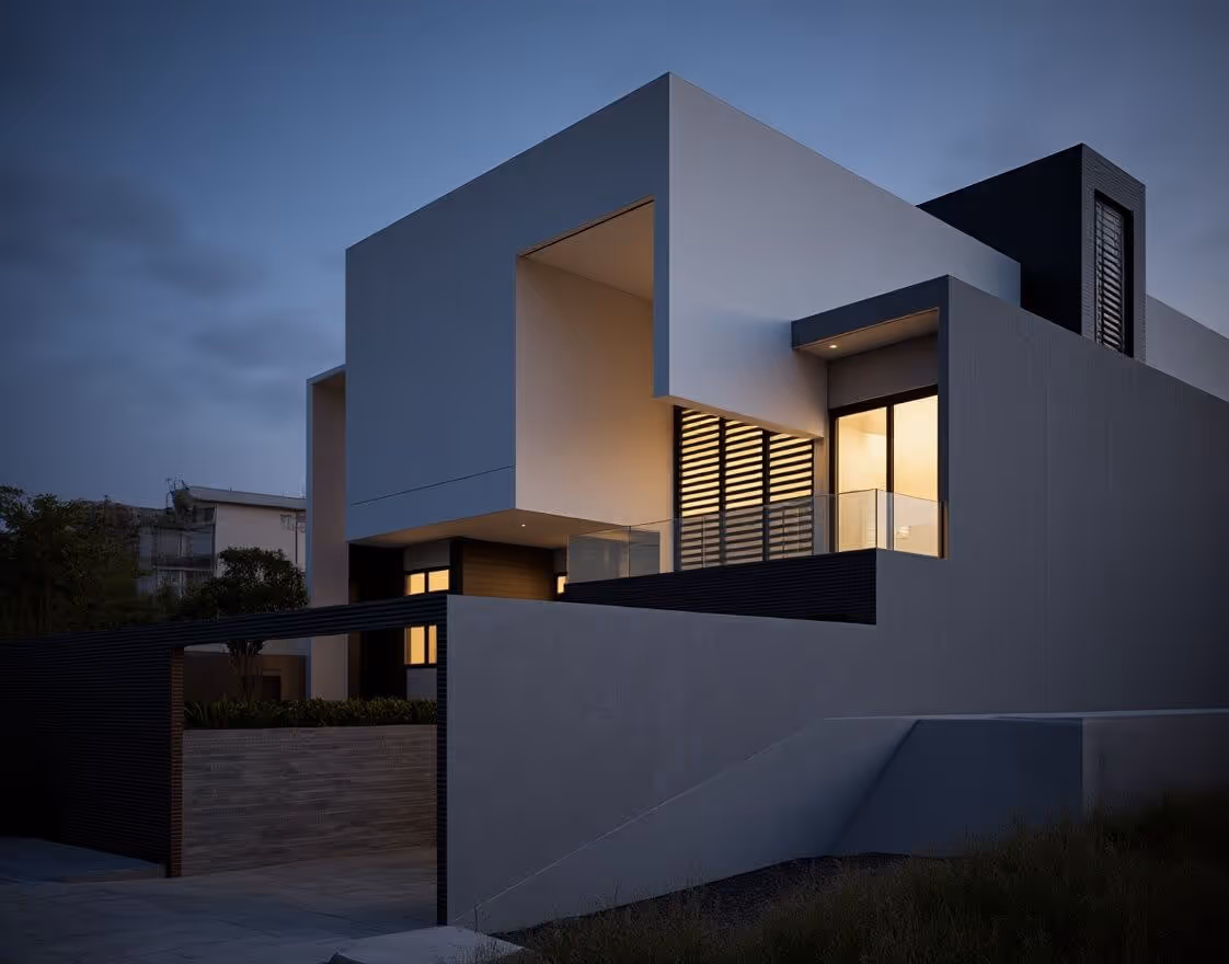 Chief Architect architectural rendering of a modern house
