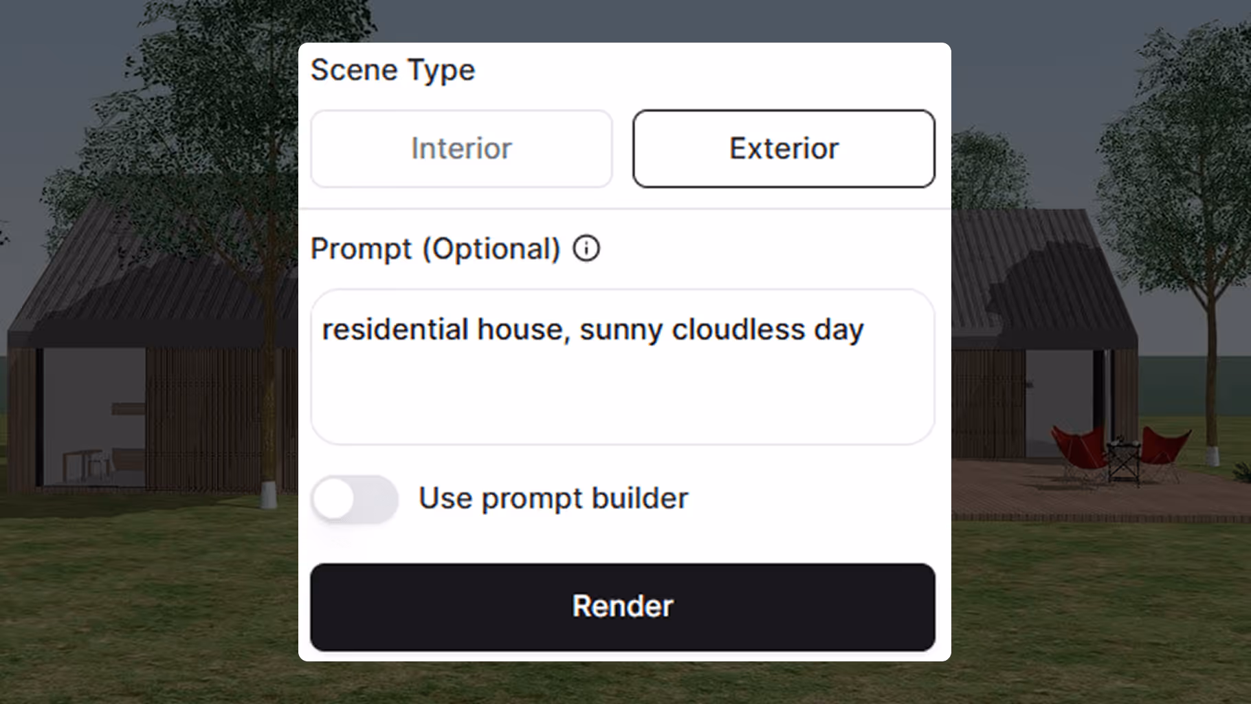 MyArchitectAI app interface