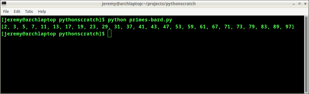 Checking the result of a bard code test
