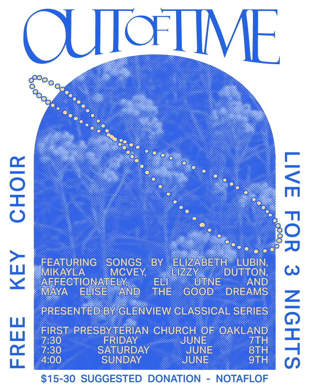 Out of Time Concert Poster - June 7-9, 2024
