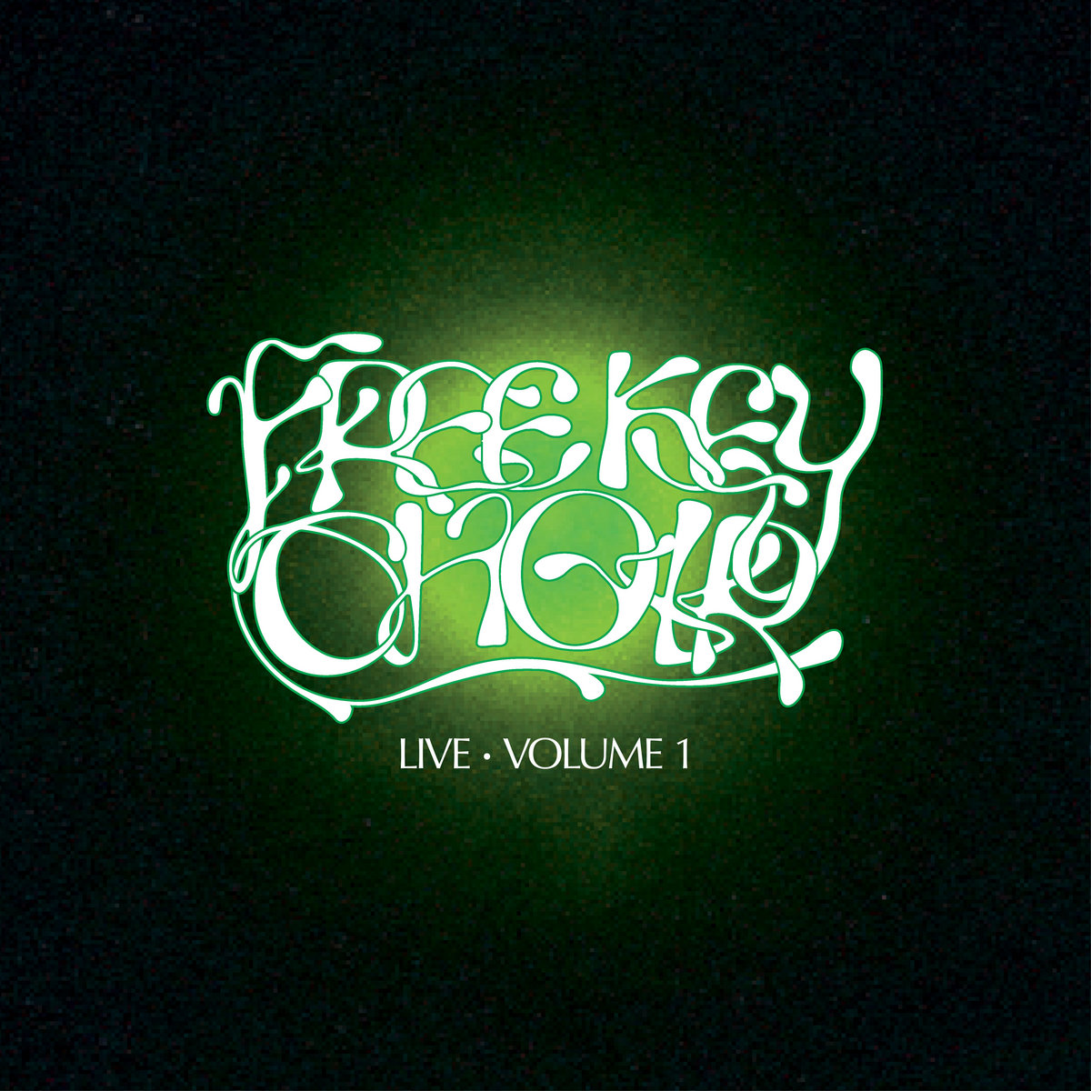 Live - Volume 1 album cover — a glowing, green Free Key Choir logo.