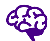 An icon of a purple brain
