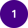 A white number 1 in a purple circle