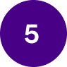 A white number 5 in a purple circle