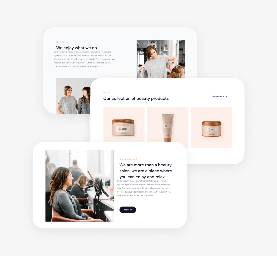 Salon X - 35 Sections Included - Salon Webflow Template