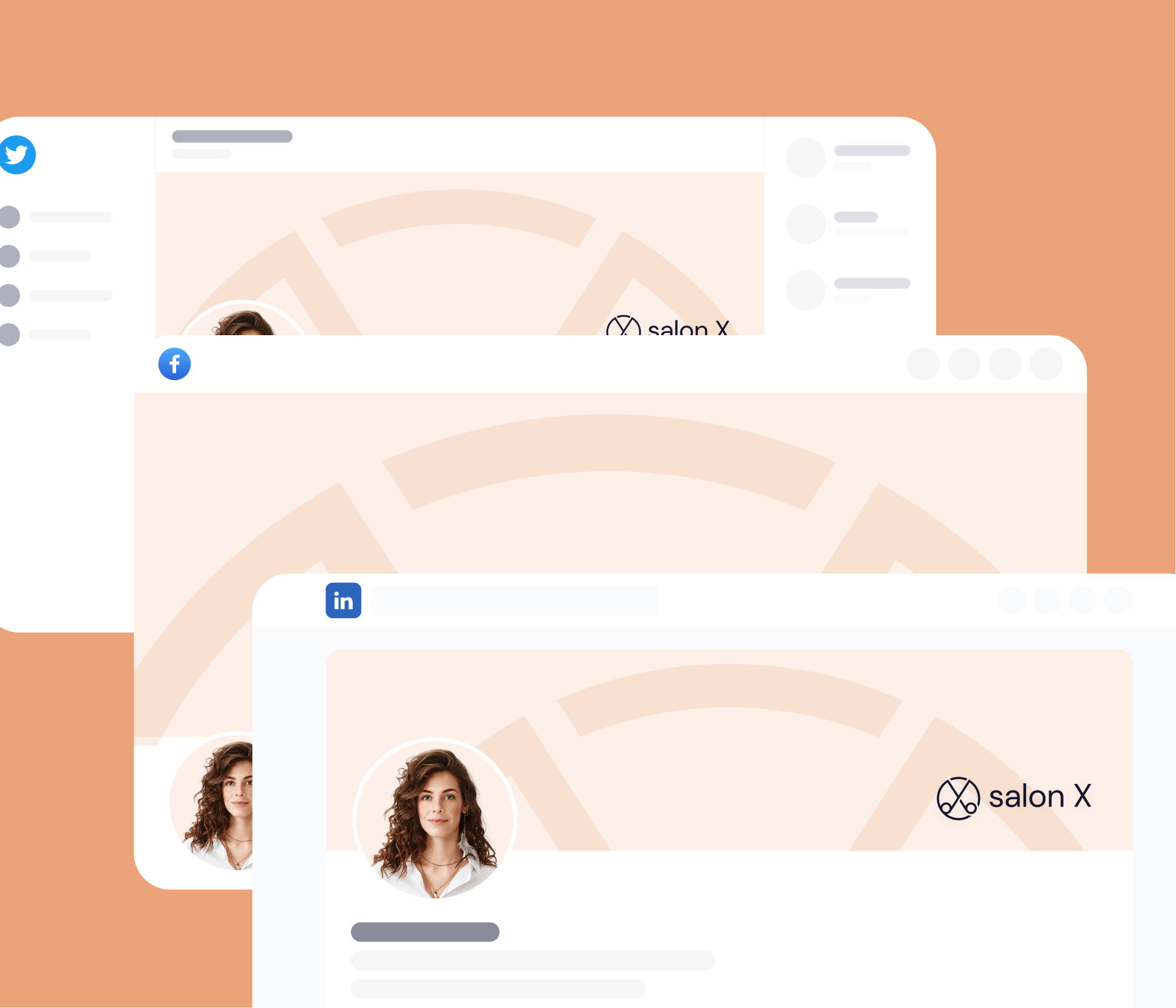 Salon X - Social Media Assets - Salon Webflow Template