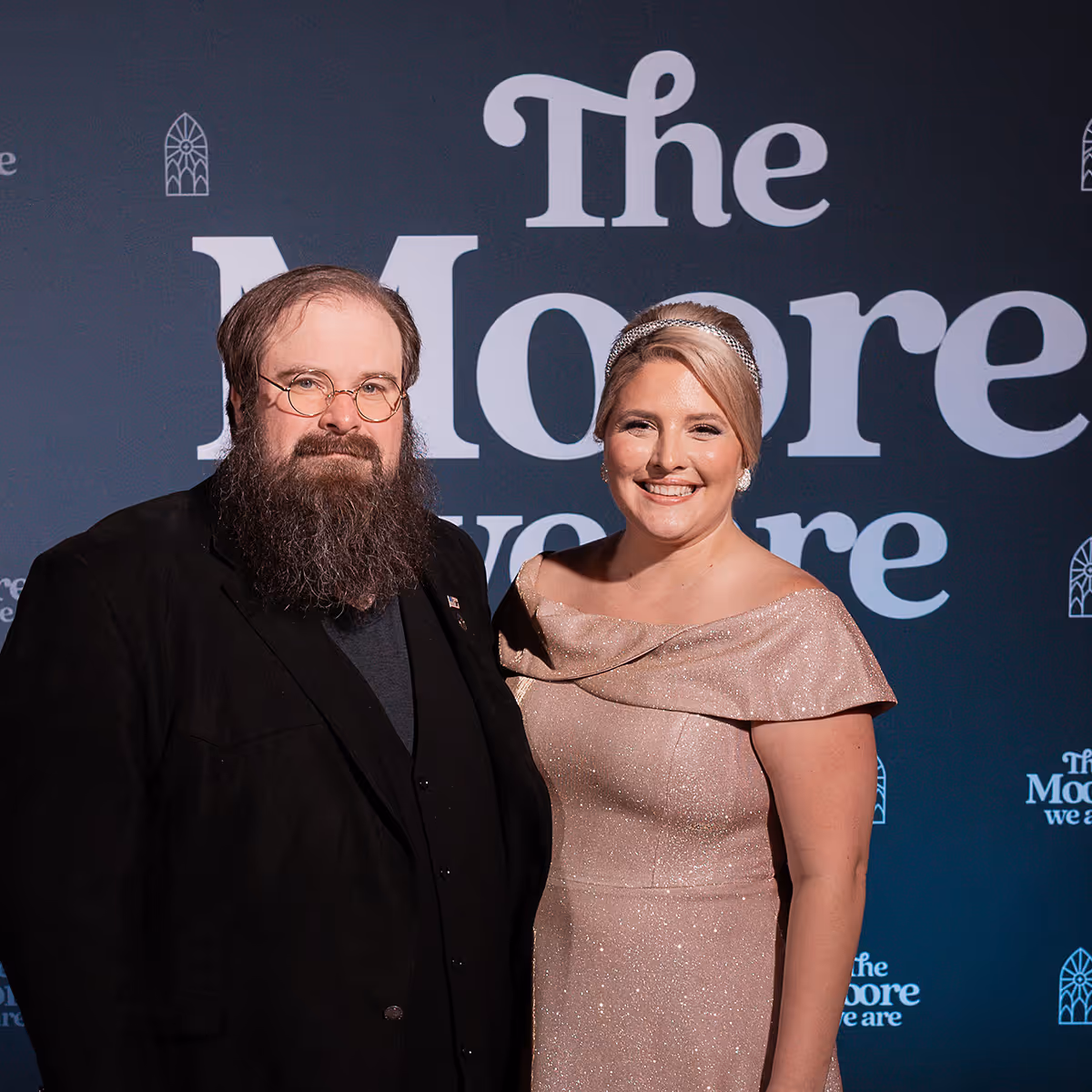 Dave and Lauren Moore posing for a photo.