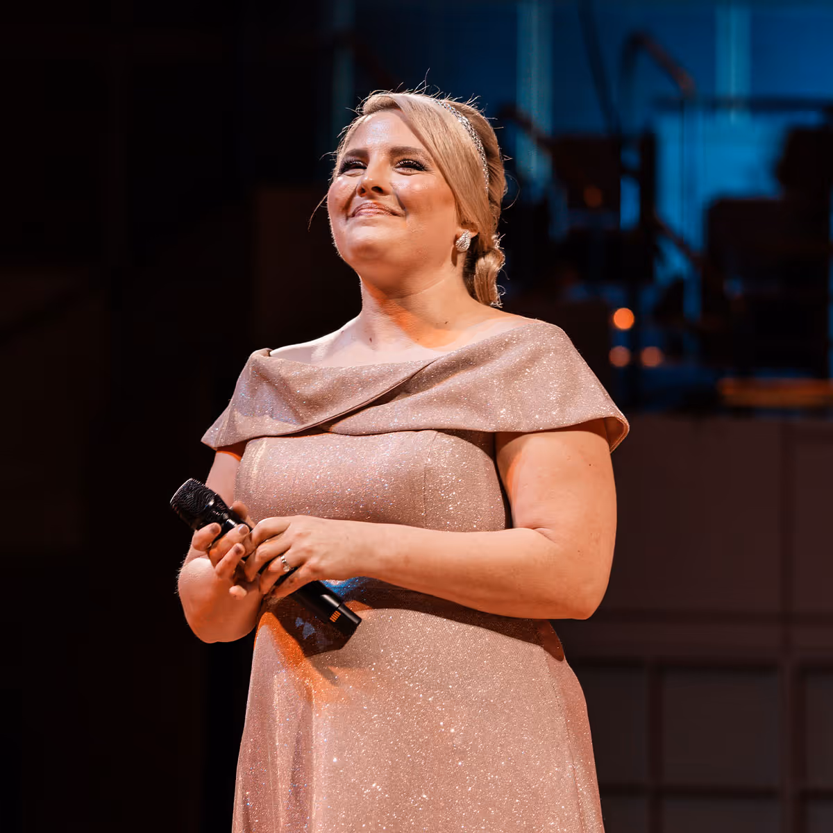 Lauren Moore on stage.