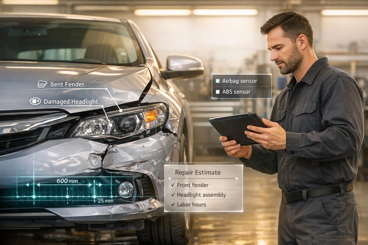 How Auto Shops Assess Collision Damage