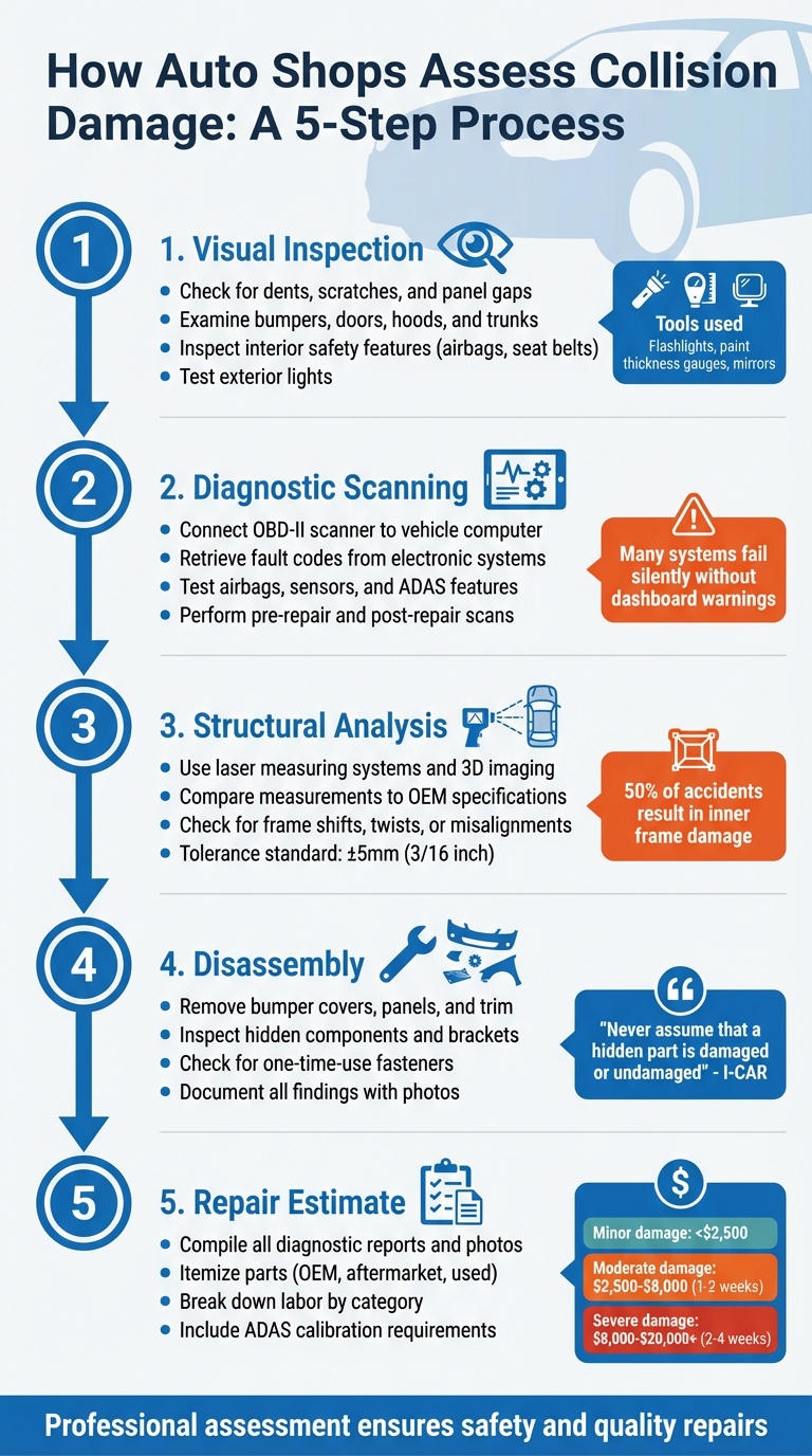 5-Step Auto Collision Damage Assessment Process