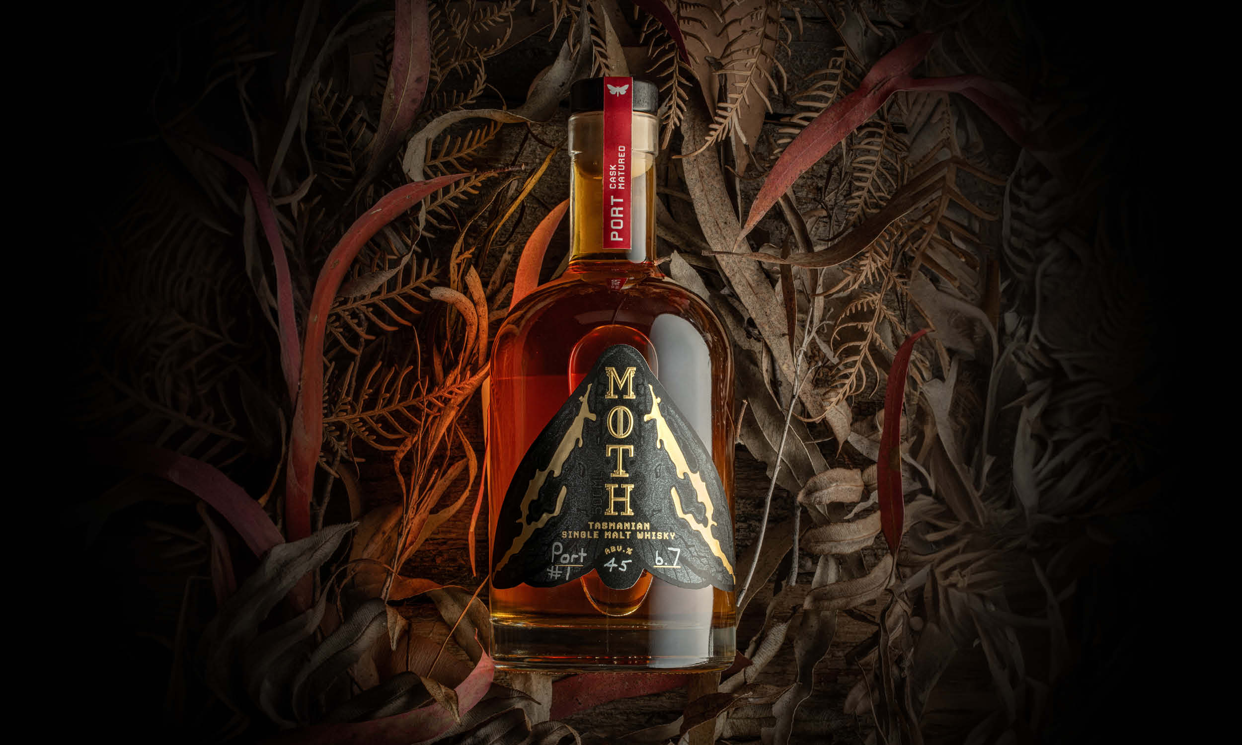 A bottle of Moth Whisky