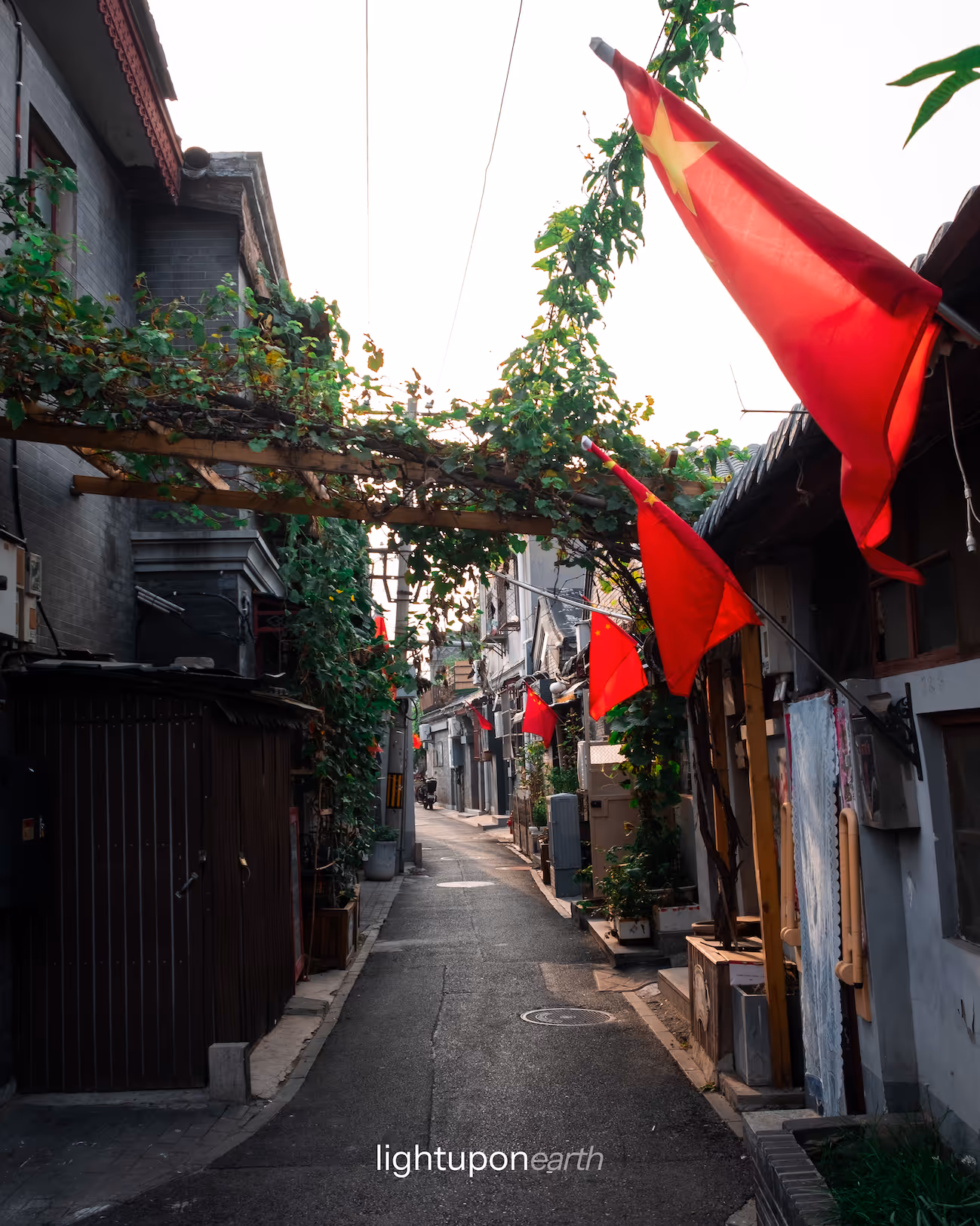 Narrow street in one of Beijing's Hutongs