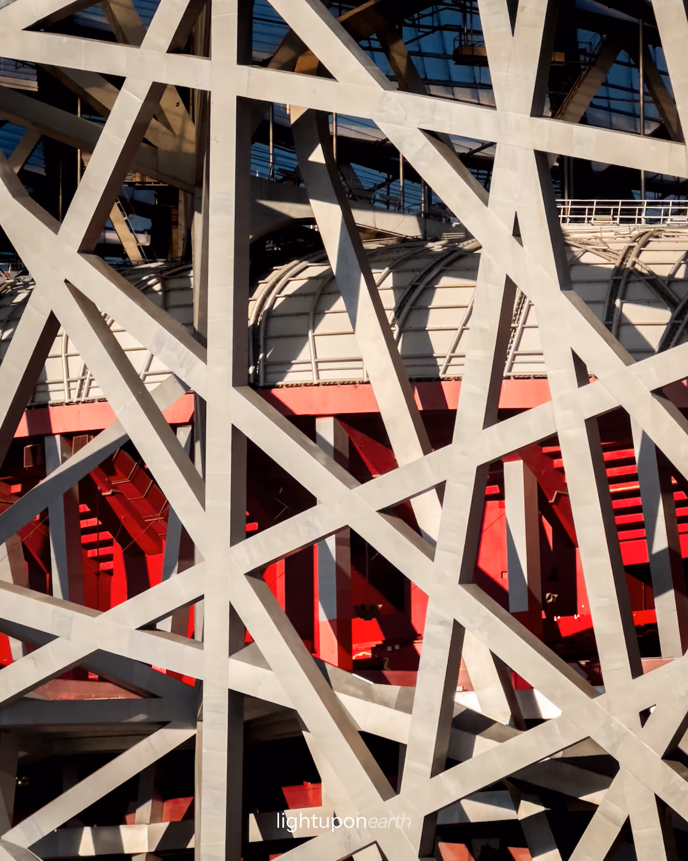 Details of the Olympic Stadium of Beijing
