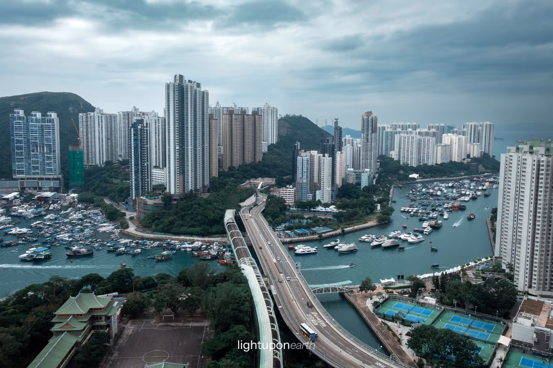 Ap Lei Chau Island from above