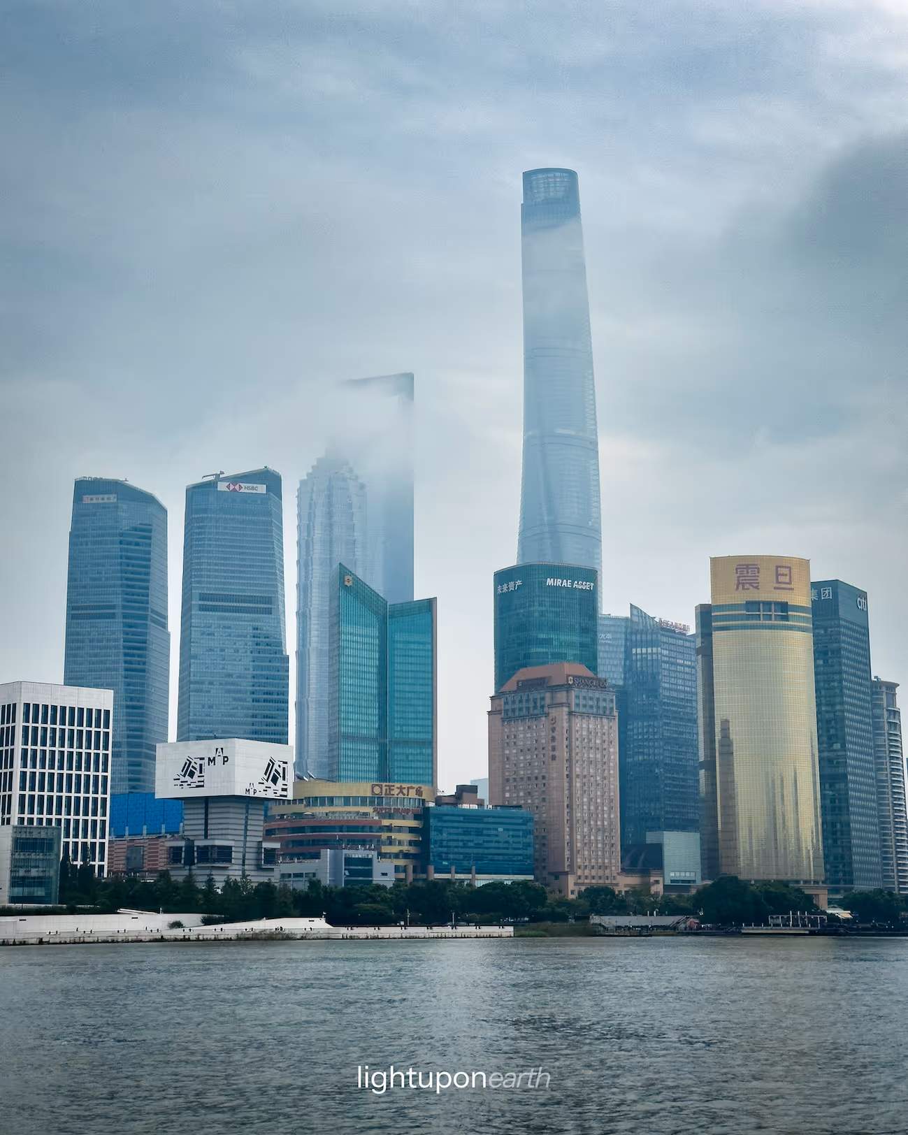 Shanghai tower and other skyscraper