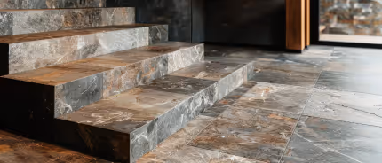 Natural stone flooring