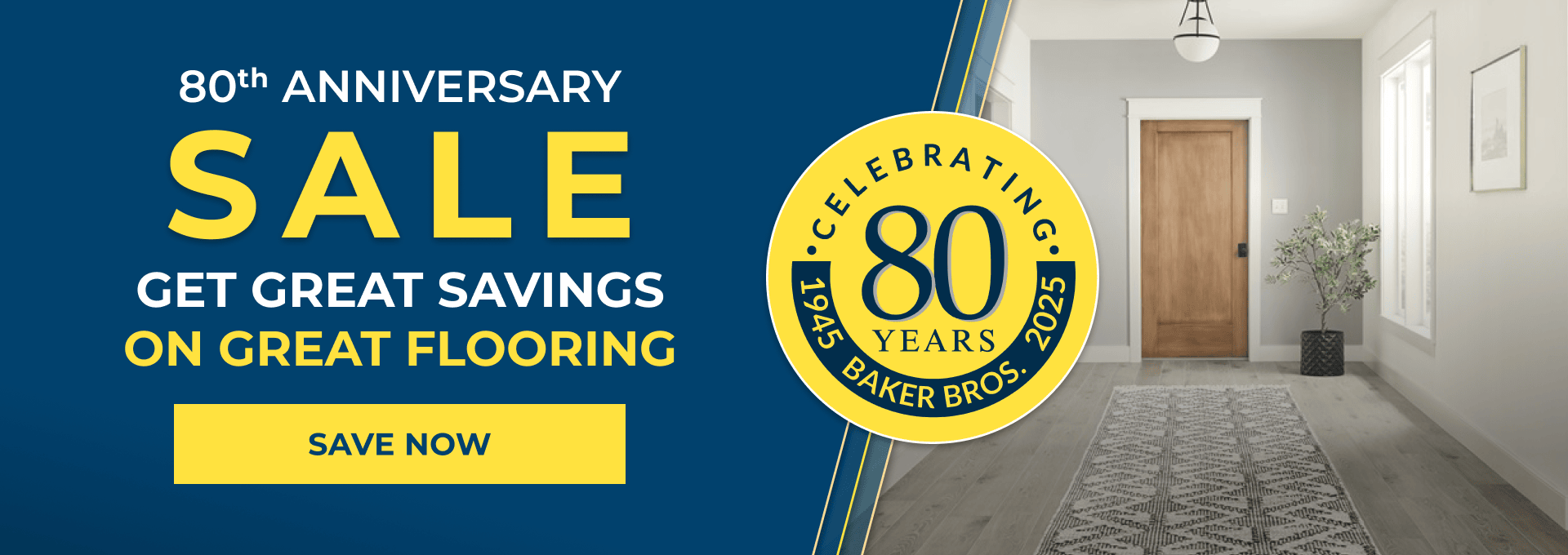 Hardwood flooring in the living room