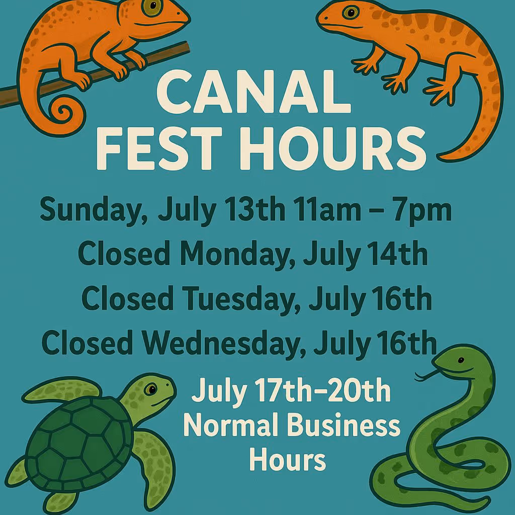 Avalon Exotics in Tonawanda have announced an adjusted schedule ahead for a portion of Canal Fest July 14-16th. Normal hours resume July 17th–20th.