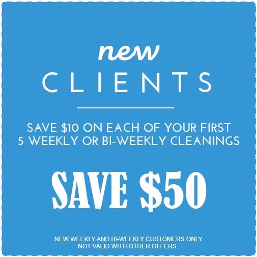 Custom Maid Cleaning Offers Savings for New Weekly Clients
