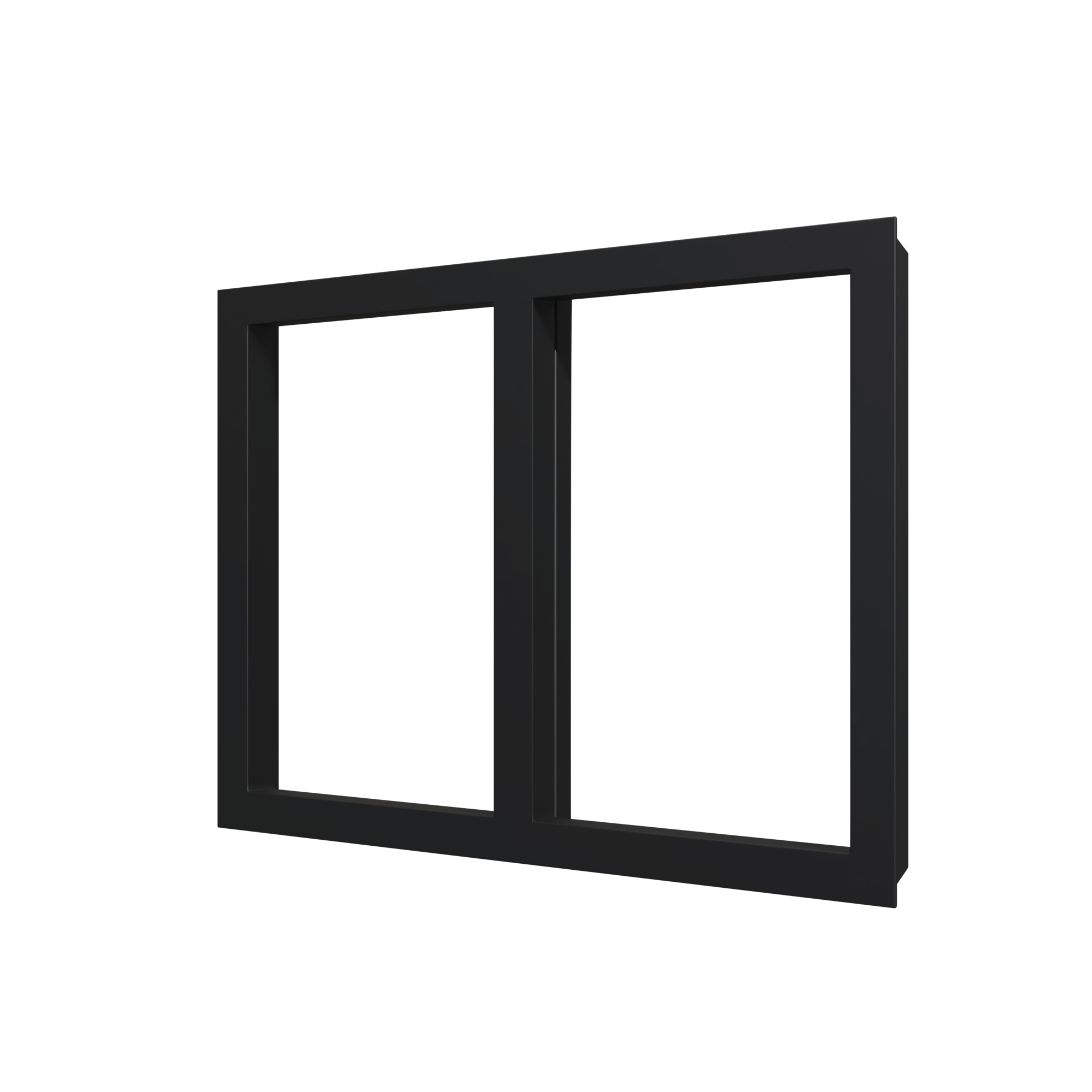 Kunststof vast glas 1, 2 of 3 vakken