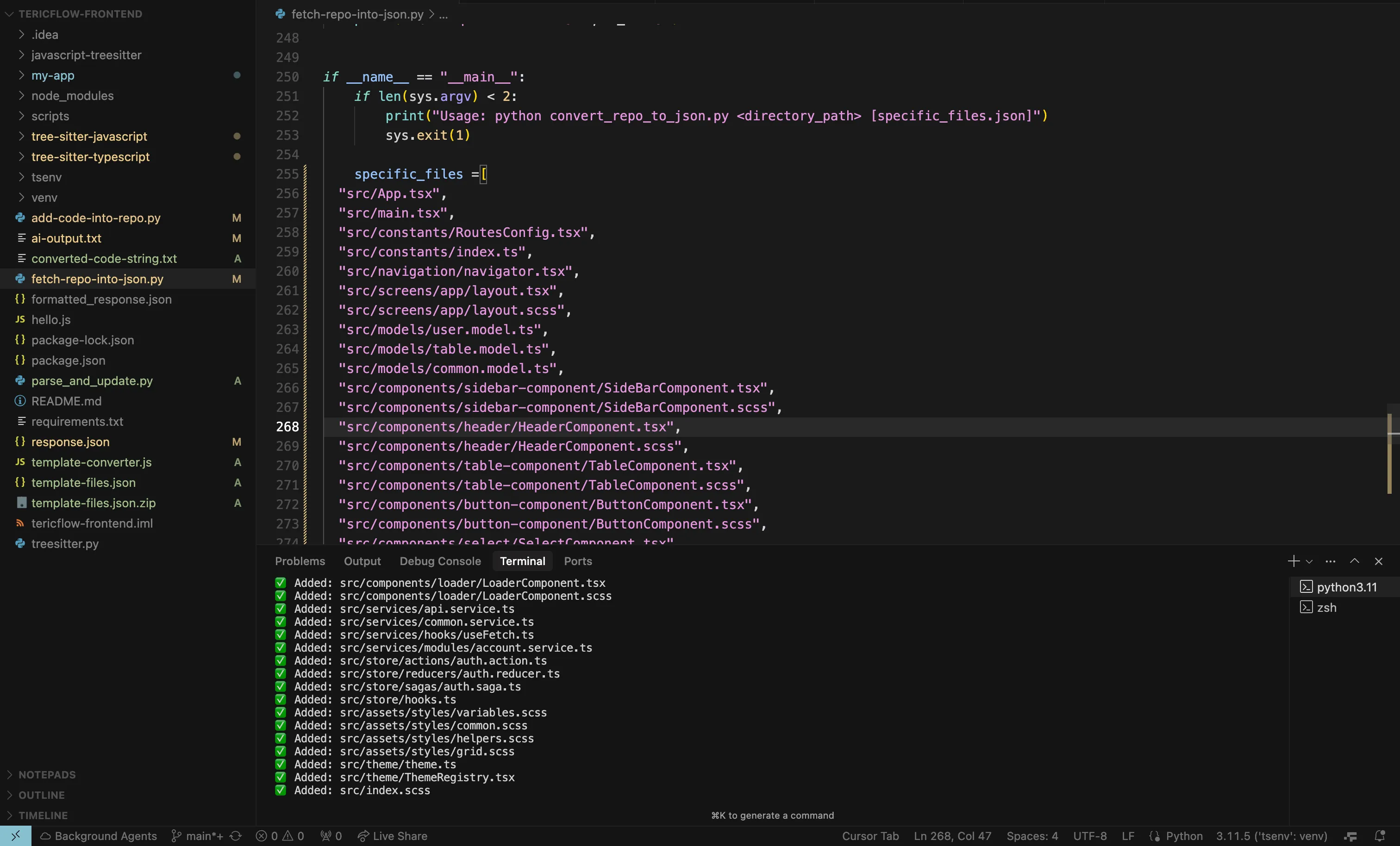 Agent 2 generates the code
