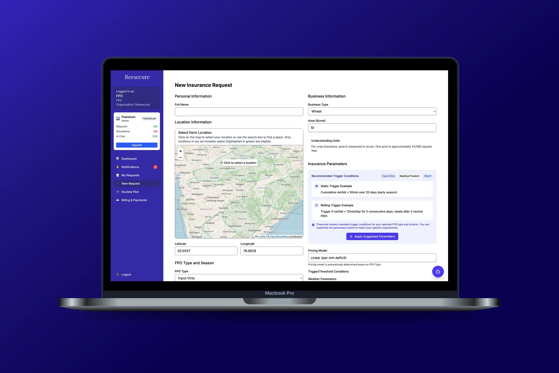Tericsoft Helped ReeSecure Build a Climate-Resilient Insurance Platform using AI Tools in Just 4 Weeks