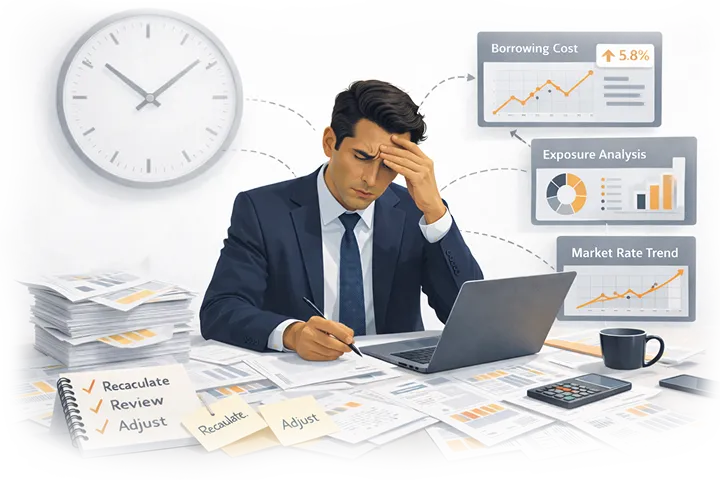 Fourth Signal's Challenge 2: Time-Consuming Manual Analysis for Treasury Decision Making