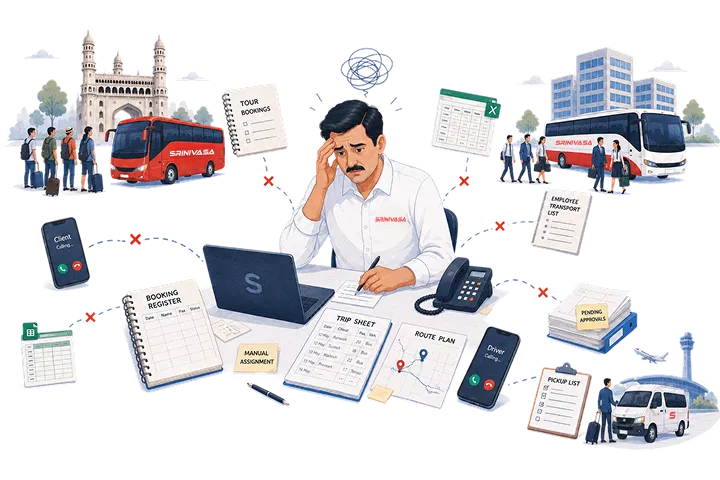 Srinivasa Travels' Challenge 1: Fragmented Operations Across Multiple Business Verticals