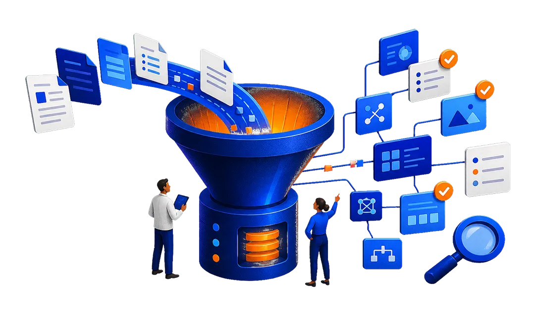 IT Firm's Solution 2: A Self-Learning Knowledge Engine Built on the Customer's Own Ticket History.