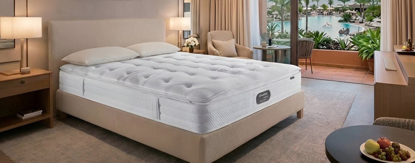 matelas Beautyrest dans chambre d'hotel