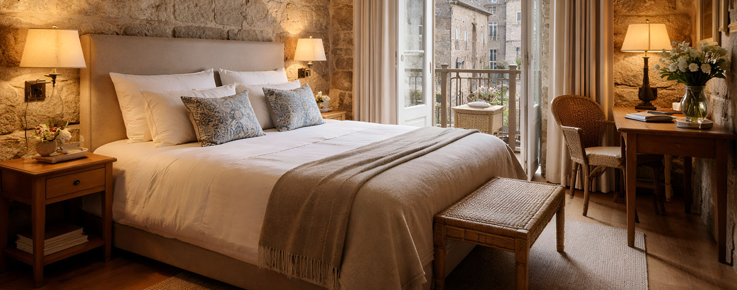 Matelas d’hôtellerie Saint Malo, dans sa chambre d'hotel