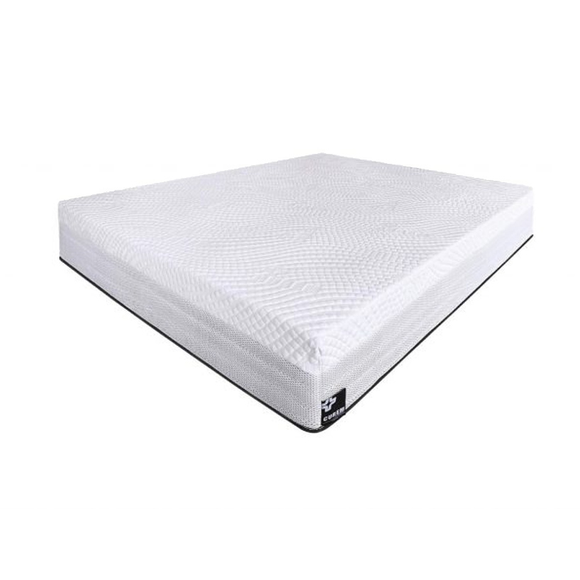 Matelas Hybrid Souple : Confort moelleux avec mousse visco-élastique et ressorts ensachés. Nouvelle génération de mousse CureMoon, régulatrice d'humidité, et 1120 ressorts ensachés pour un confort enveloppant. Hauteur de 31 cm.