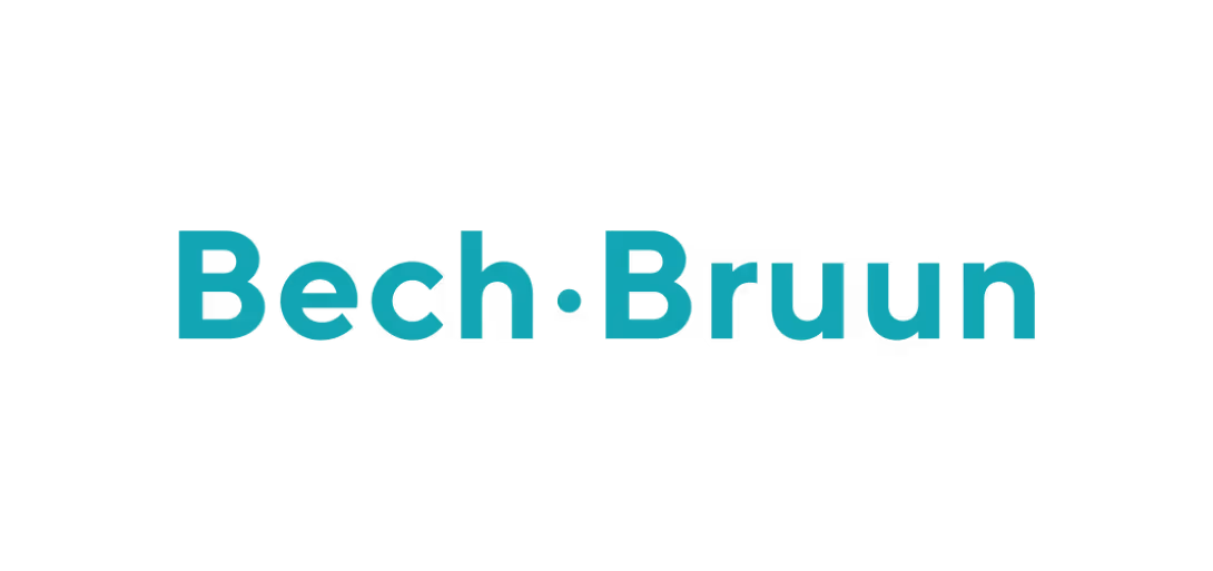 Bech Bruun company logo in teal color on a white background.
