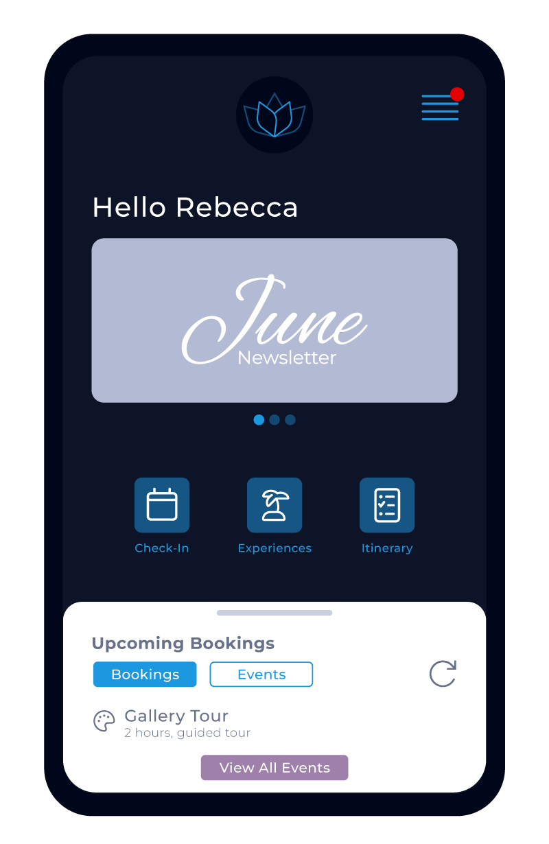 Unify Mobile App Home - Dark Version for Website