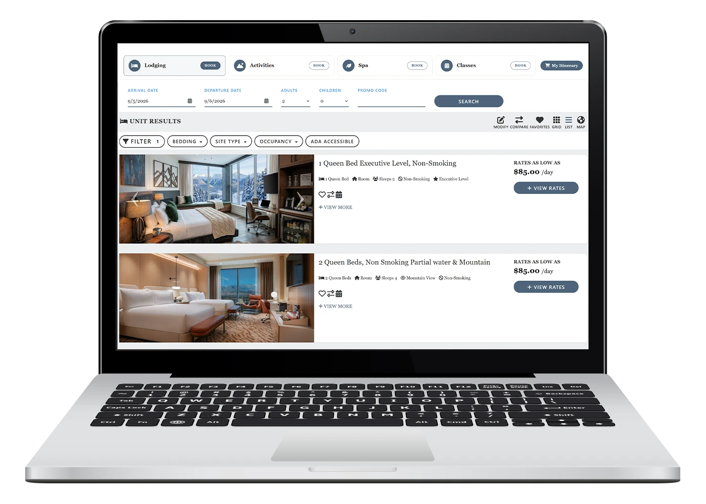 Unify OBE - Hotel Search Sample