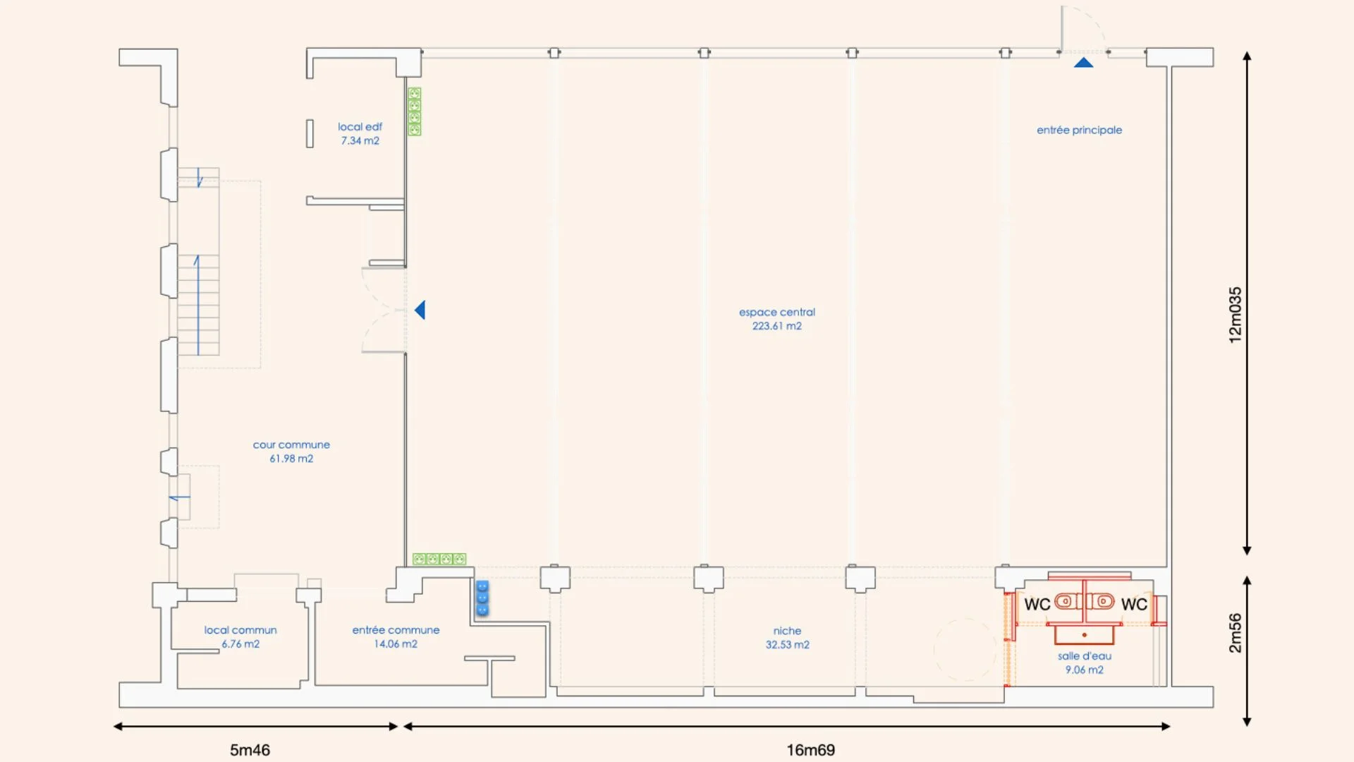 Plan espace Loft