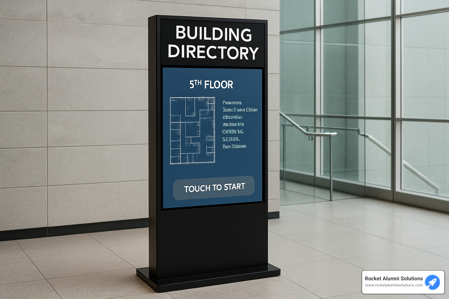 interactive floor map on building directory kiosk - Building Directory Kiosk interactive floor map on building directory kiosk - Building Directory Kiosk