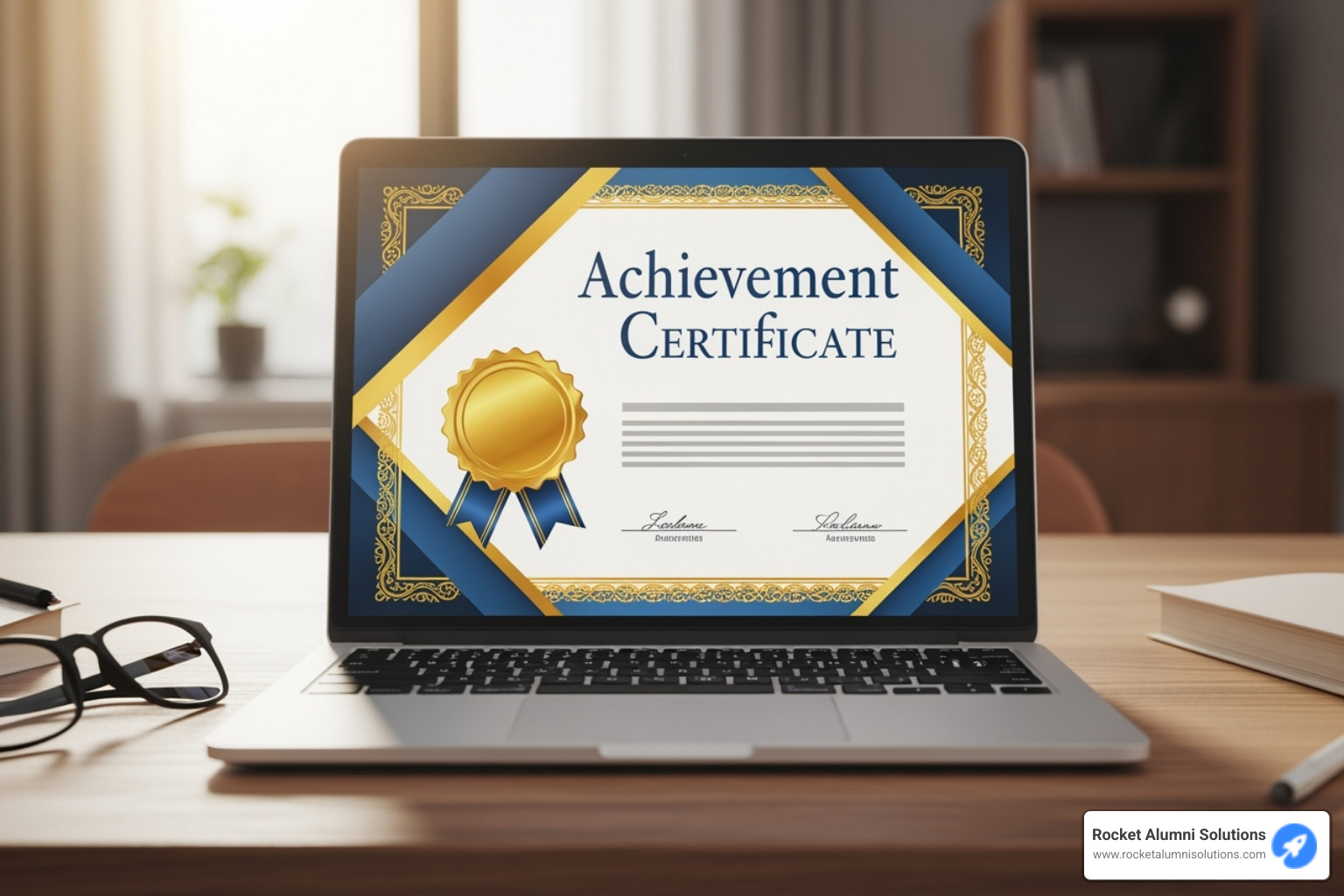 person proudly sharing their digital certificate on a tablet - online achievement certificates