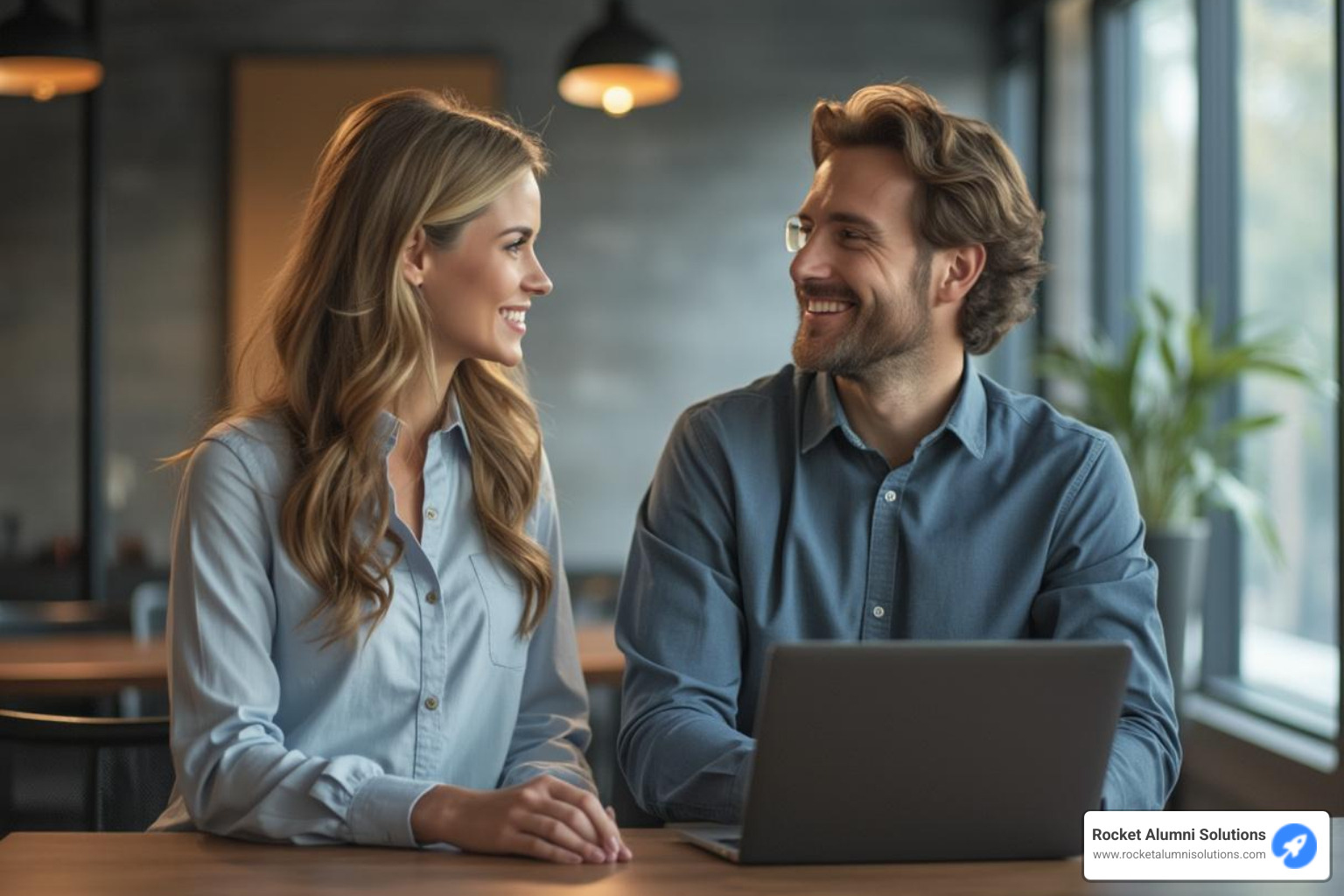manager and employee having a positive one-on-one meeting - boosting employee morale and engagement manager and employee having a positive one-on-one meeting - boosting employee morale and engagement