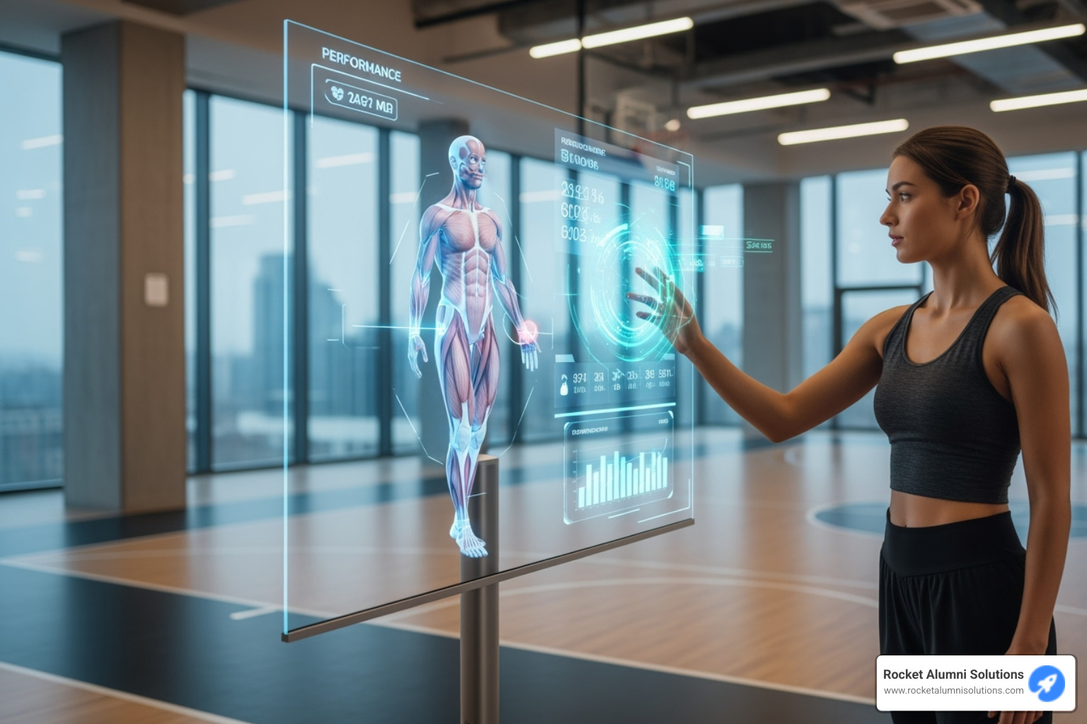 a user interacting with an AR feature on a digital display - Touchscreen Records Display