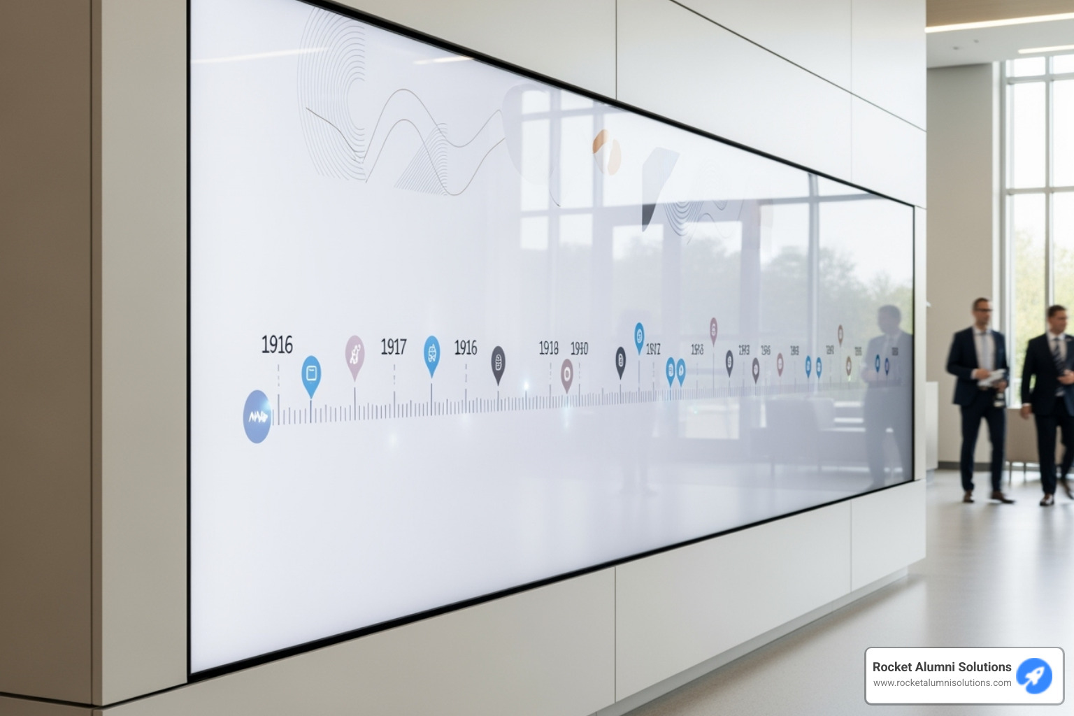 interactive timeline on a donor wall - electronic donor walls interactive timeline on a donor wall - electronic donor walls